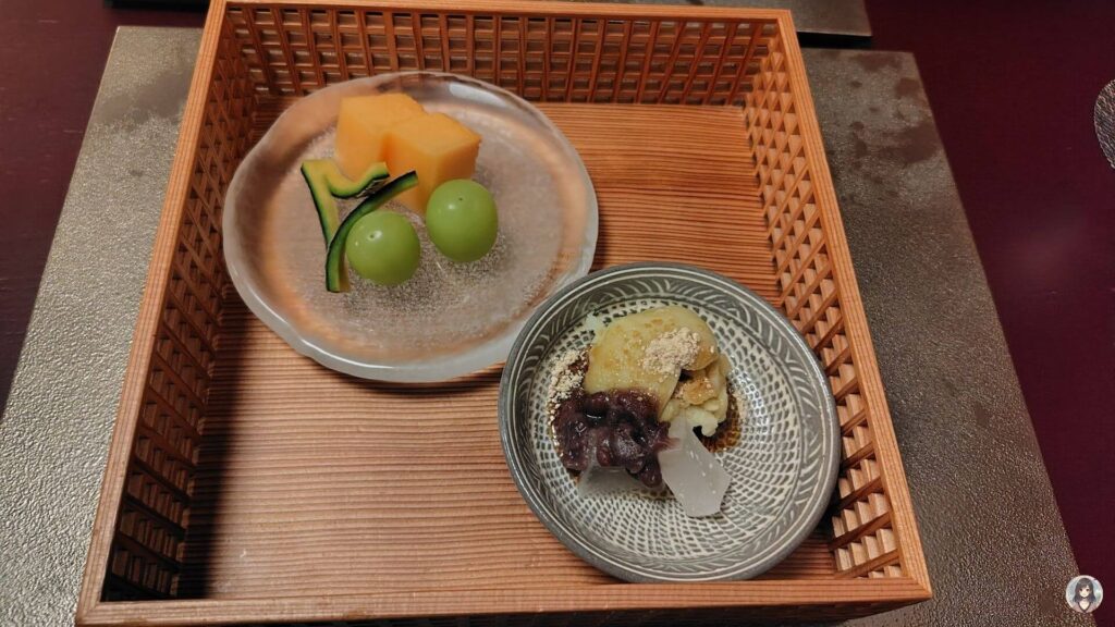 十勝川温泉三余庵：夕食の水菓子