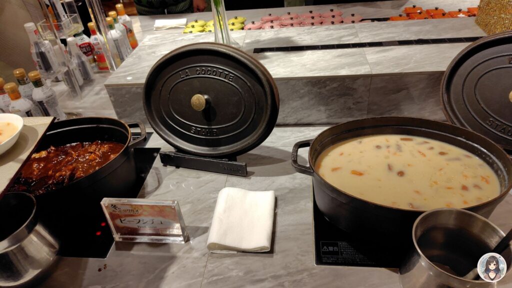 あさやホテル、夕食、ビーフシチュー