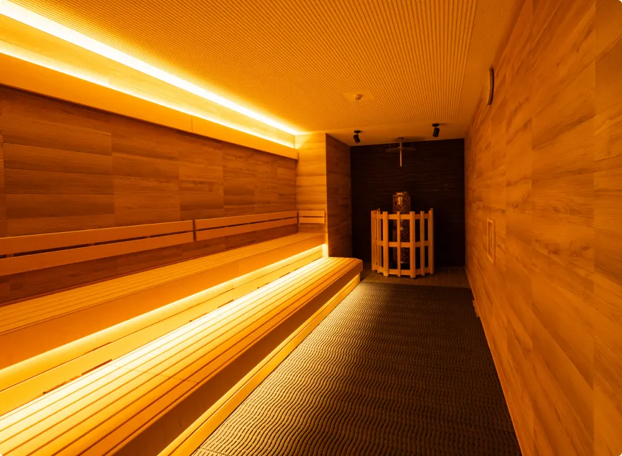 あさやホテル、紅葉の湯サウナ