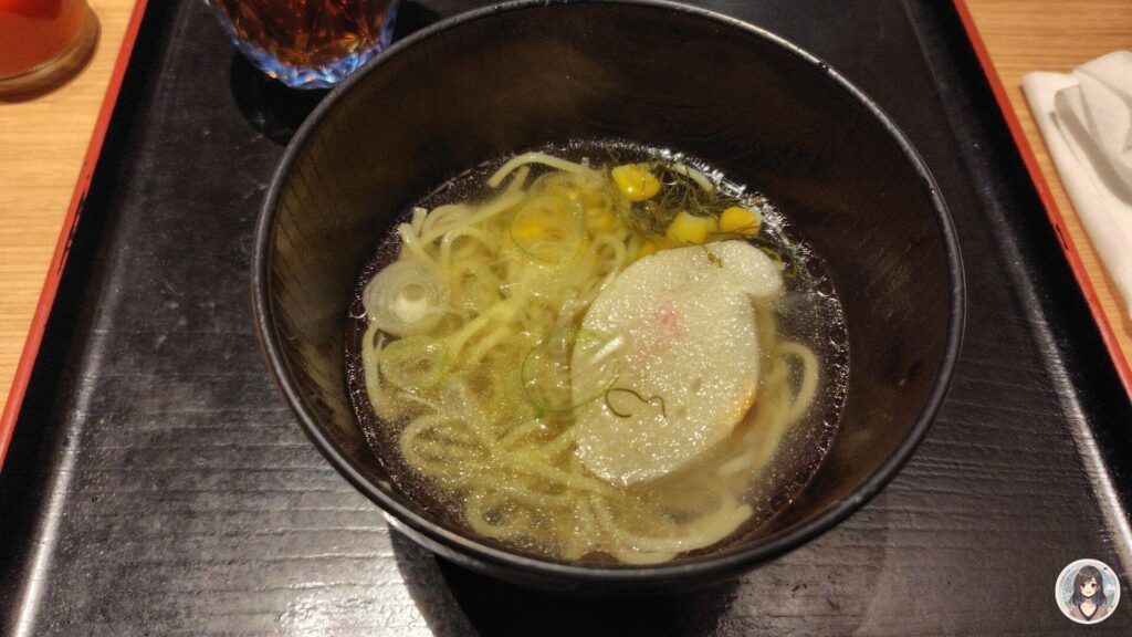 海と灯の夕食ビュッフェ、函館塩ラーメン
