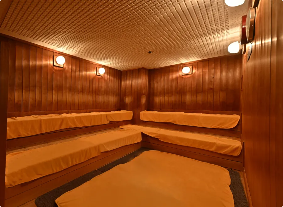 あさやホテル、麻の湯サウナ