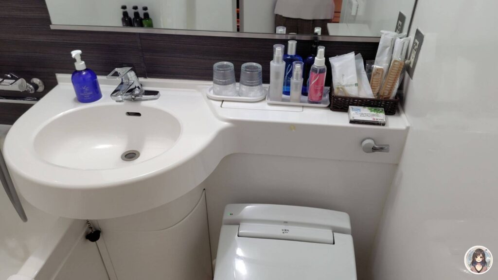 あさやホテル、部屋、洗面所