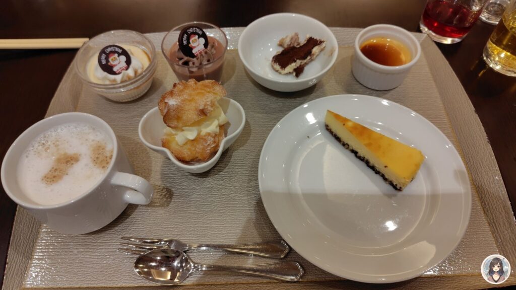 あさやホテル、夕食、デザート盛り付け