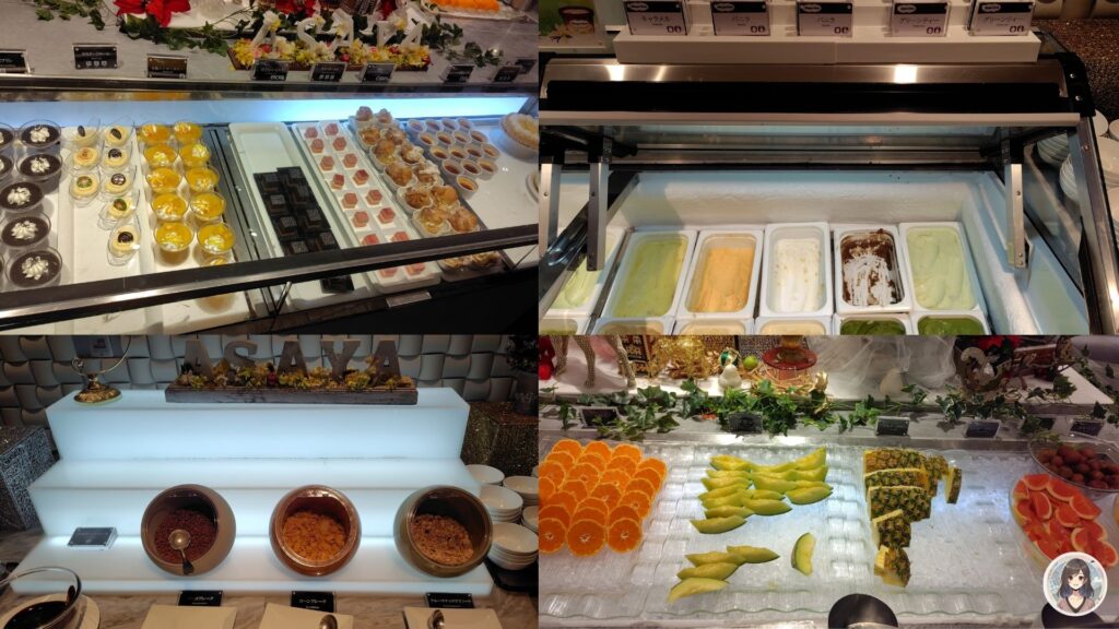 あさやホテル、夕食、デザート