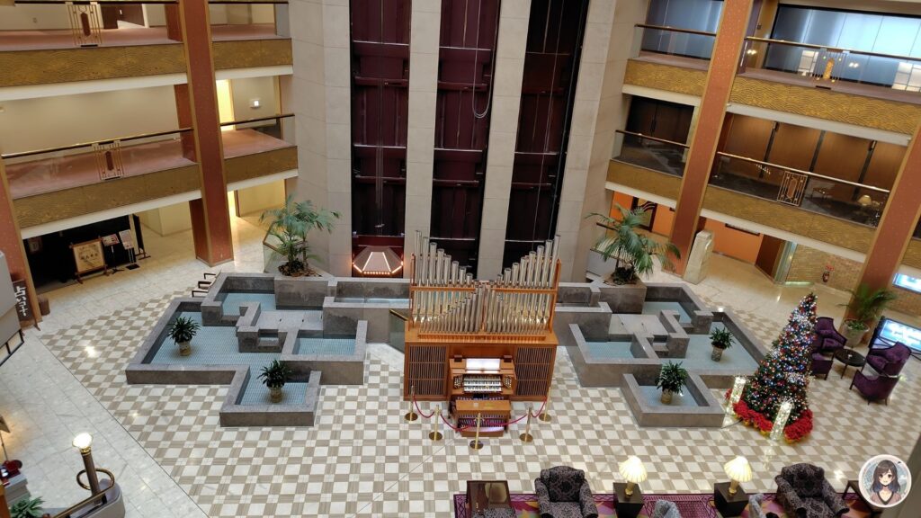 あさやホテル、館内、ロビーから1階