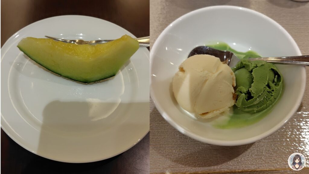 あさやホテル、夕食、デザート盛り付け２