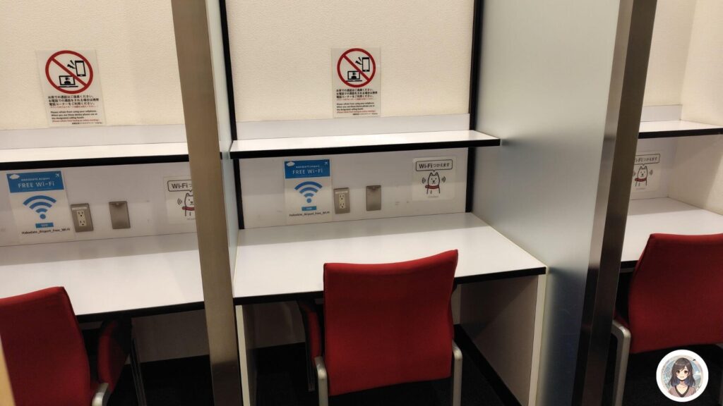 函館空港ビジネスラウンジA Spring.、ビジネスブース