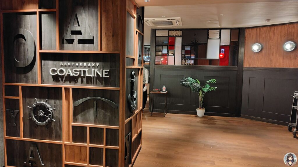 レストランCOASTLINE 船をモチーフにした内装