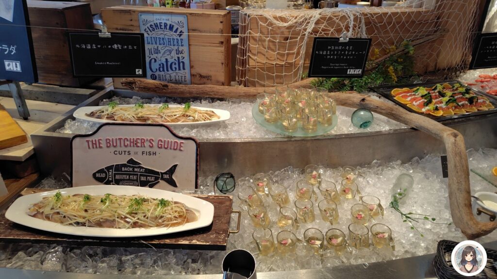 北海道産サバの燻製 帆立のゼリー寄せ