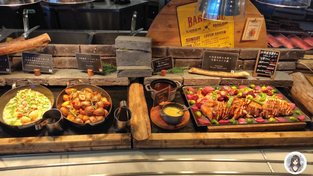 バーベキューコーナー ローストポーク 室蘭焼き鳥