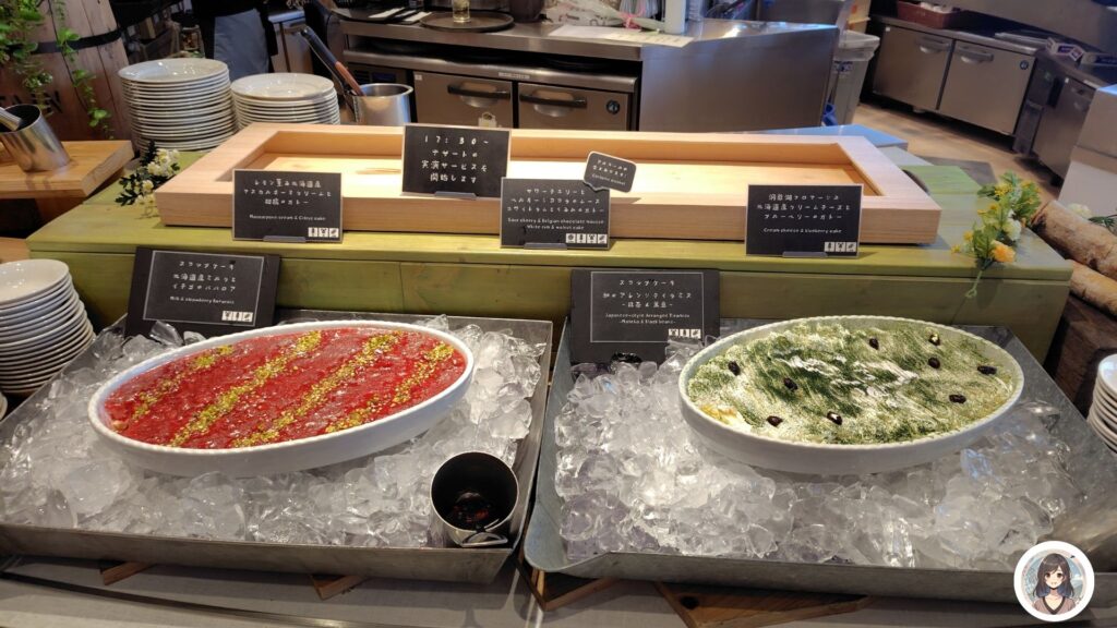 デザートコーナー スコップケーキ