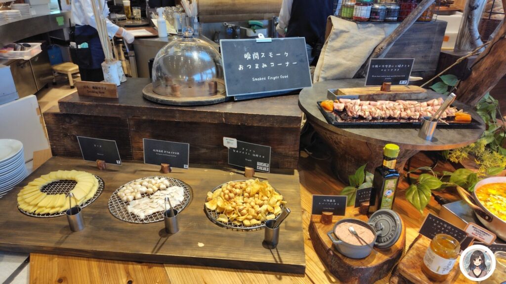 瞬間スモークおつまみコーナー チーズ ホタテ