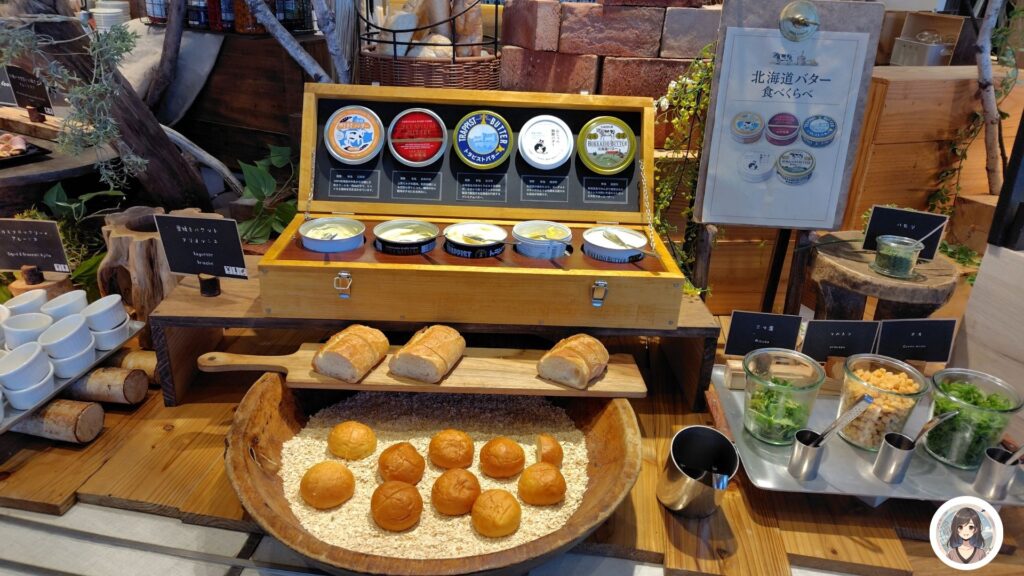 北海道バター食べくらべ パンコーナー