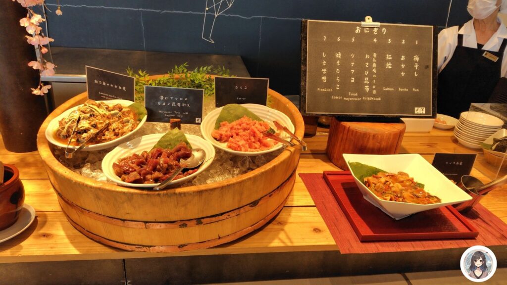 おにぎりコーナー 具材、メニュー