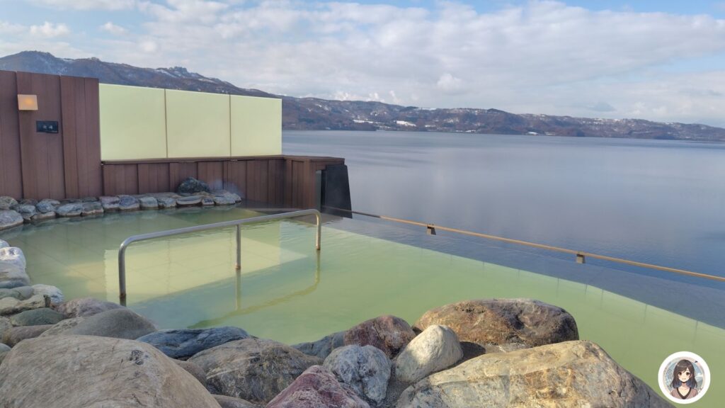 寝湯 洞爺湖の眺め