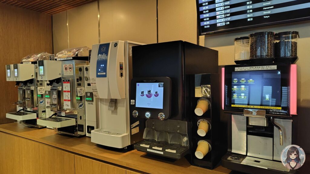 ラウンジオーサカのドリンク種類・アルコールを含むさまざまな飲み物が無料で提供