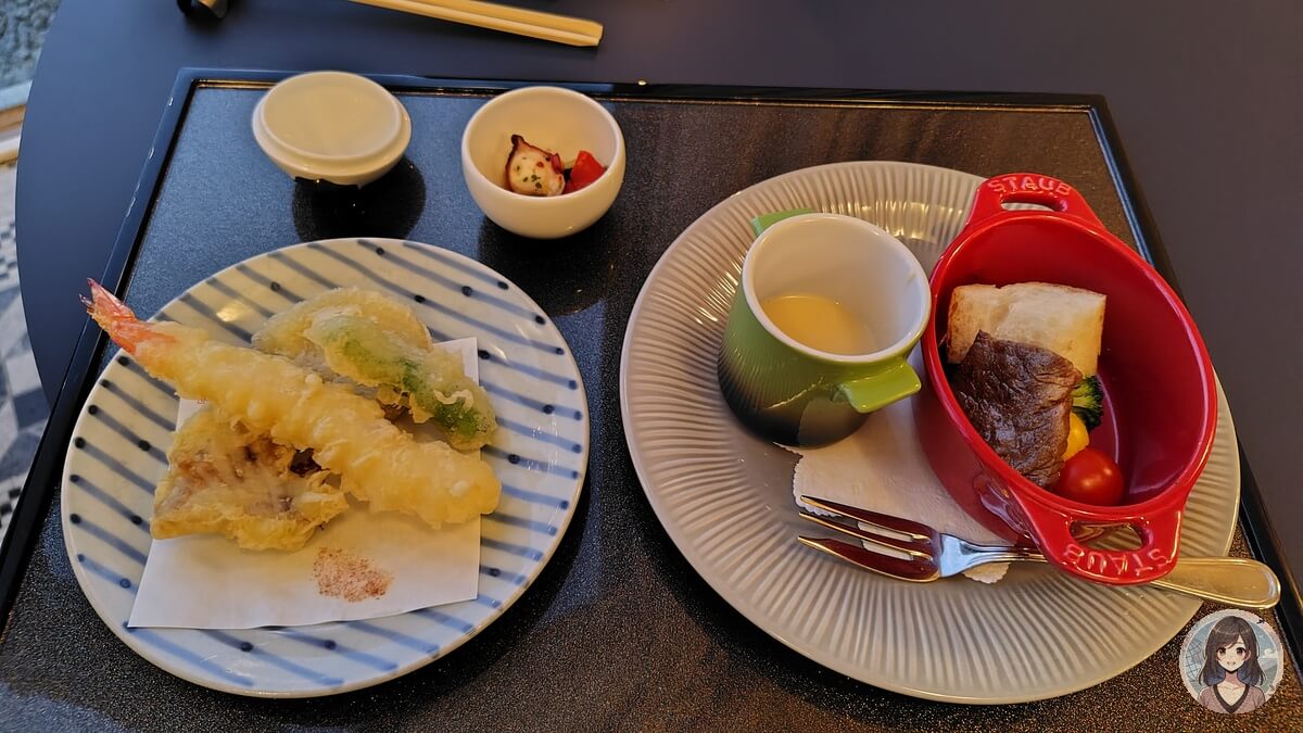 ホテル川久 王様のビュッフェ 夕食の皿