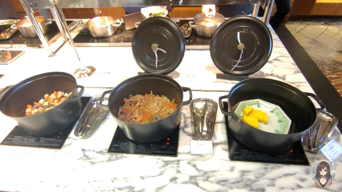 ホテル川久 朝食 ストウブの鍋